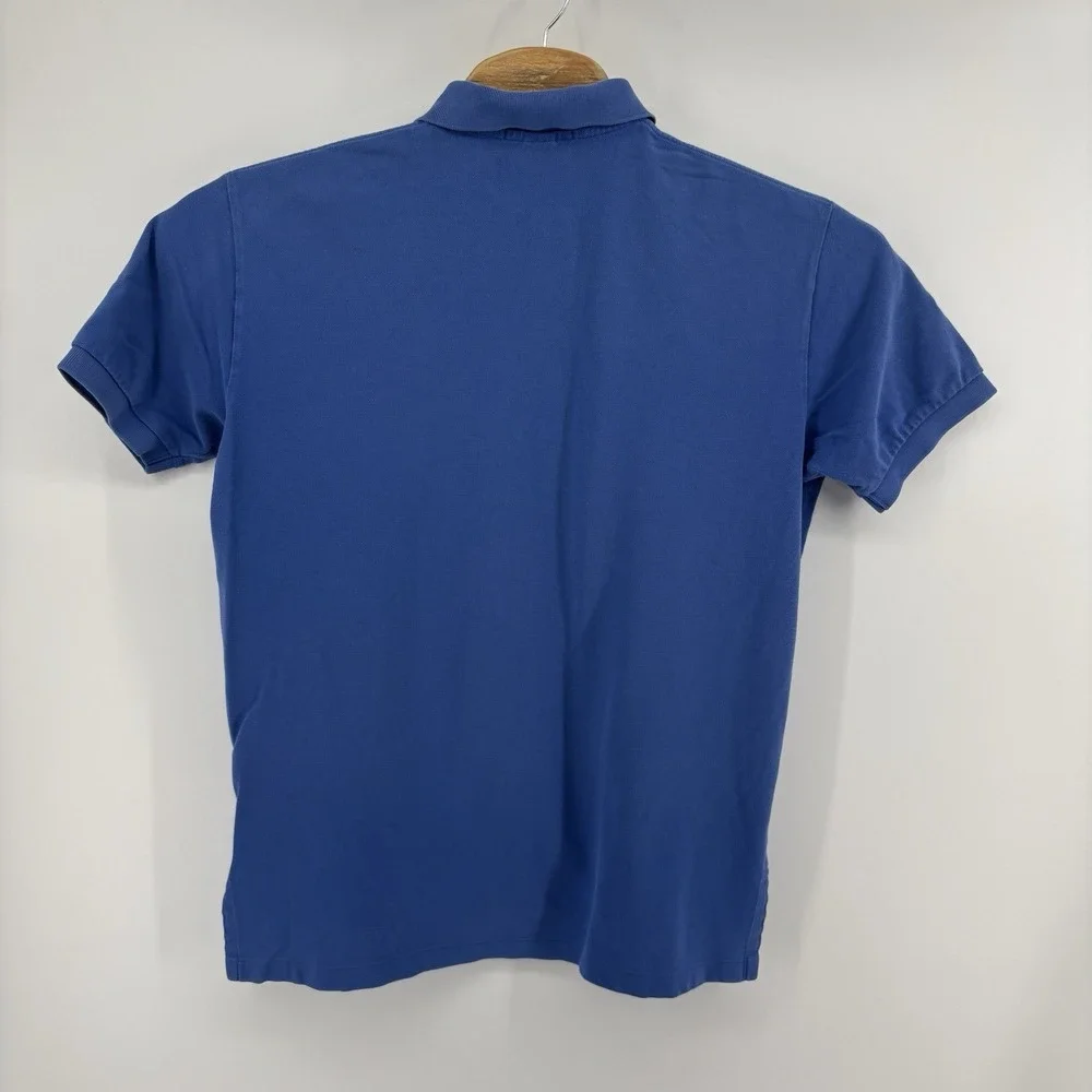 Polo Ralph Lauren Mens Large Blue Red Pony Polo Short Sleeve